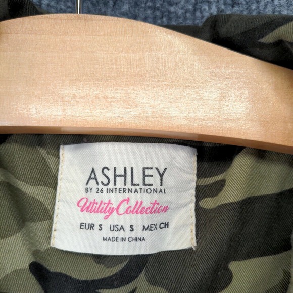 Ashley by 26 International Women's Zip Up Utility Vest Camo Small Multi Pockets - Picture 8 of 12